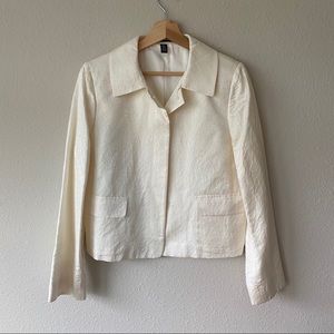 !SALE!  Vintage Silk Blend Cream Blazer